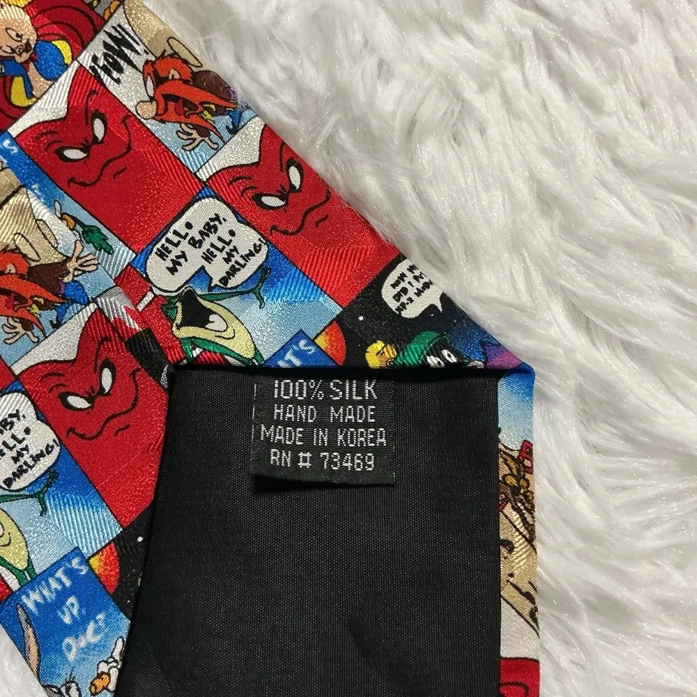 Vintage‎ 1996 Looney Tunes 100% Silk Tie